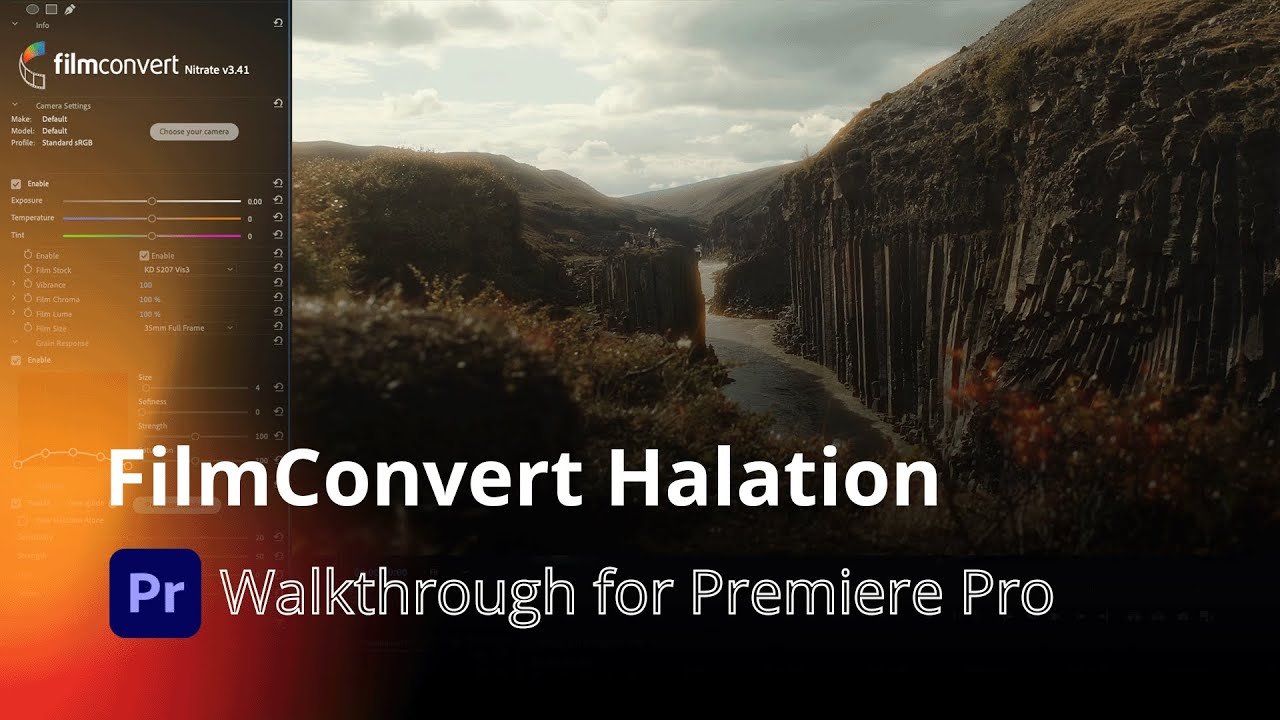 FilmConvert Nitrate Halation Premiere Pro Tutorial