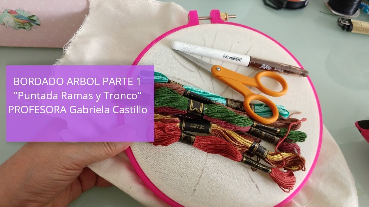 BORDADO ARBOL PARTE 1 TRONCO