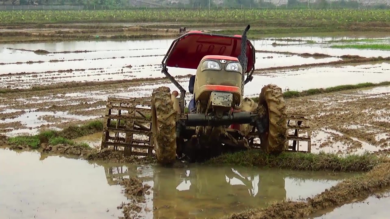 MÁY CÀY LÊN BỜ THÓT TIM - kubota tractor m6040 - l5018 - l3408 may cay hung loan