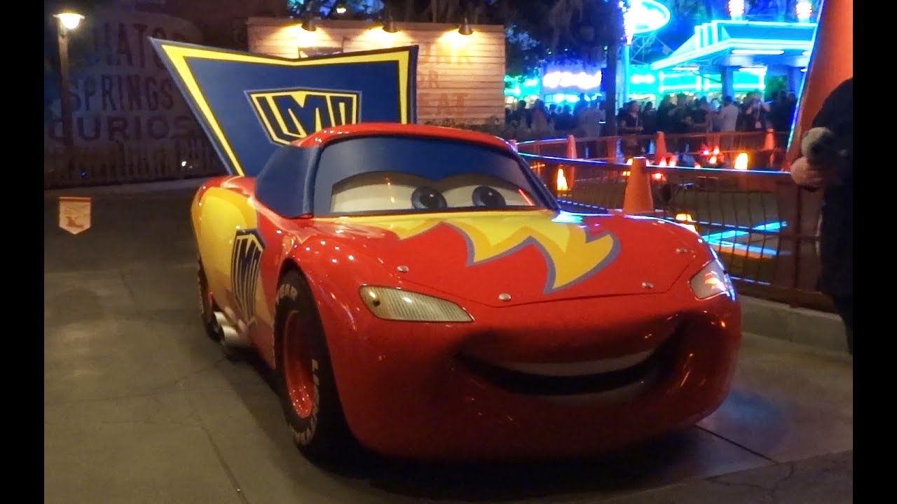 Lightning McQueen and Tow Mater "Cars" costumes during Halloween Time 2017 at Disneyland Resort