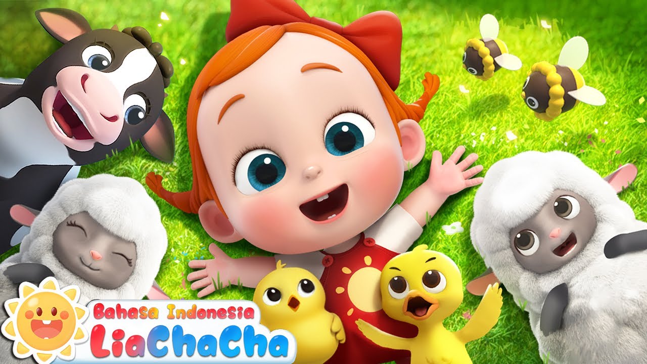 Lagu Hewan Ternak🐄| Baby pergi ke peternakan untuk bermain | Lagu Lucu | LiaChaCha Bahasa Indonesia