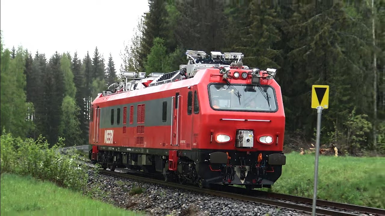 4K| Radantarkastusvaunu Ttr 99 ''Meeri'' Valkeakoskella