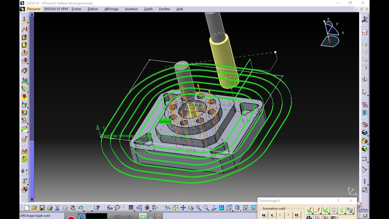 CATIA V5 programmation cnc par FAO  (بالعربية)