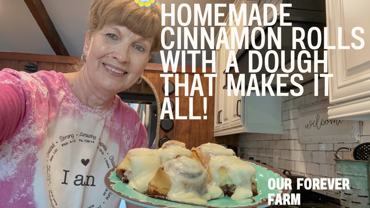 Homemade Cinnamon Rolls From Basic Bread Dough Recipe @ourforeverfarm
