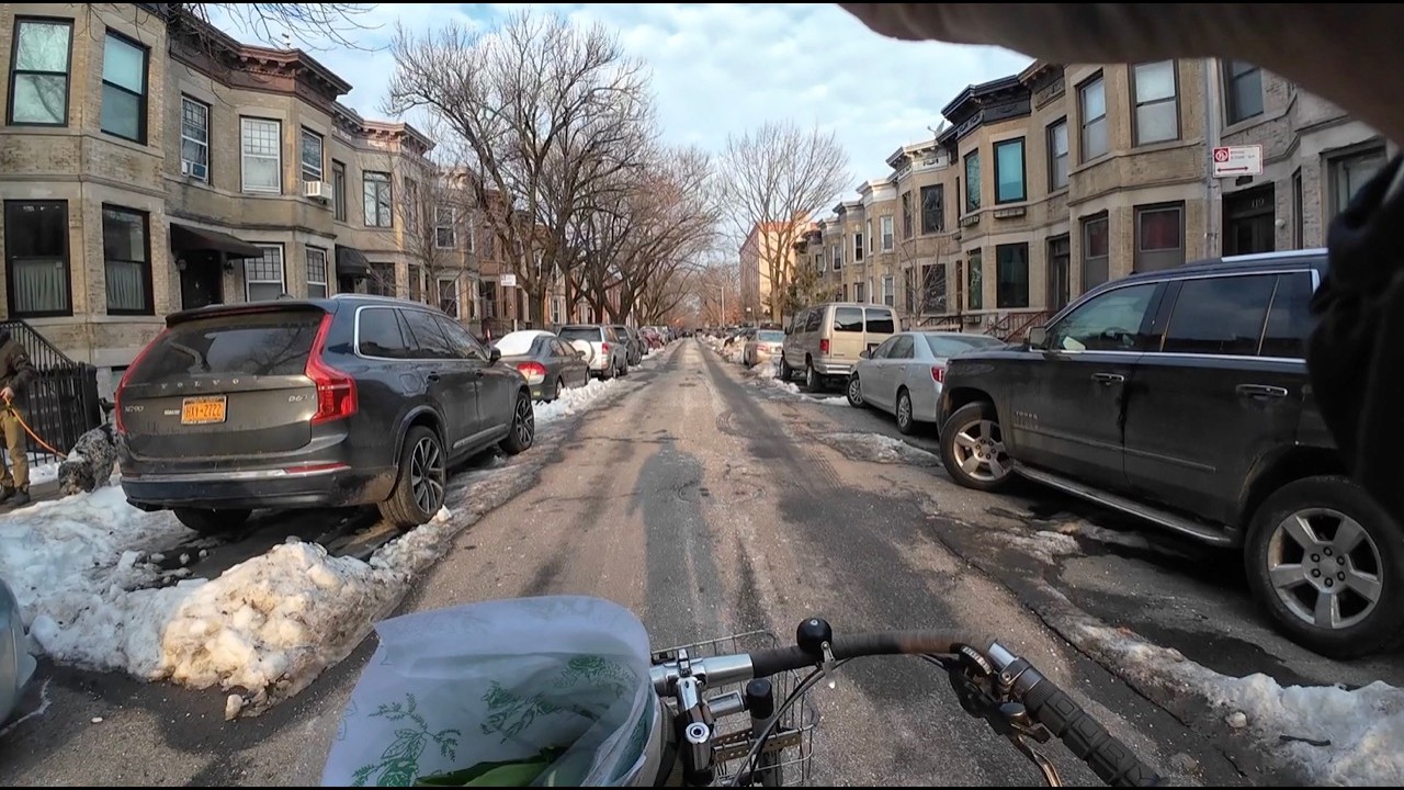 Flower Pickup on a Bike - Brooklyn