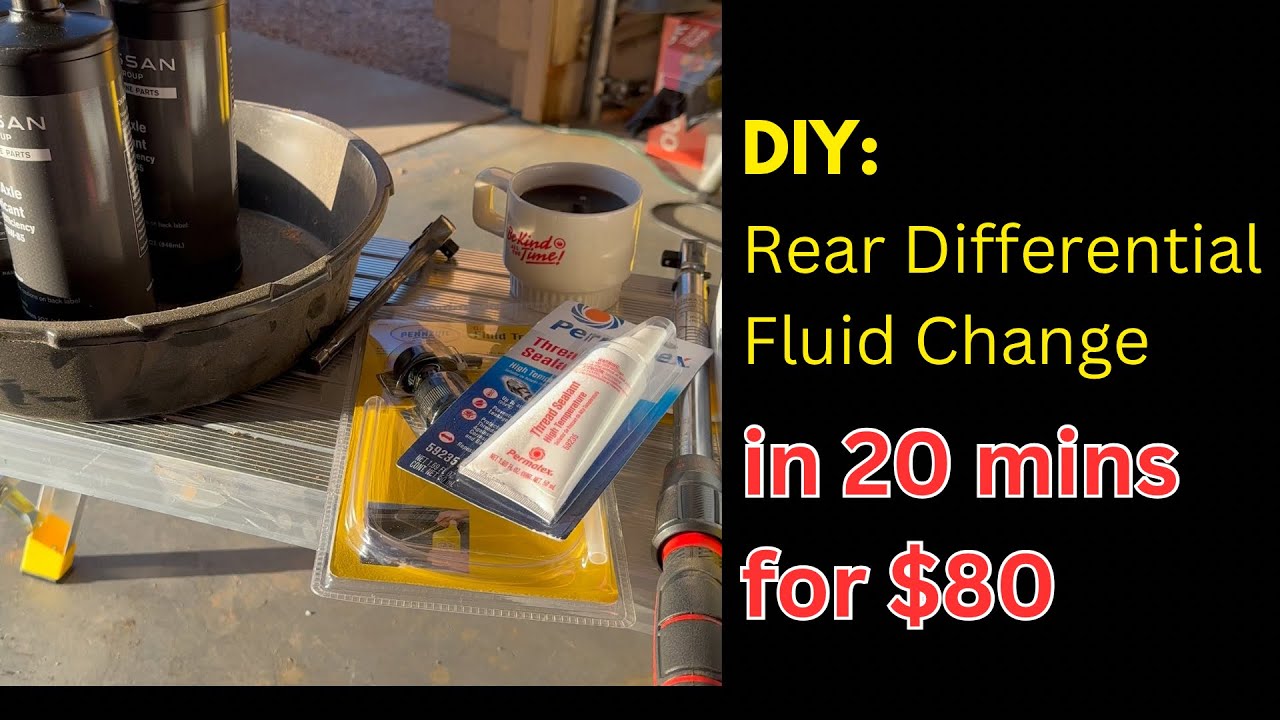 Rear Differential Fluid Gear Oil Change - 2021 Nissan Titan - DIY in 20 mins