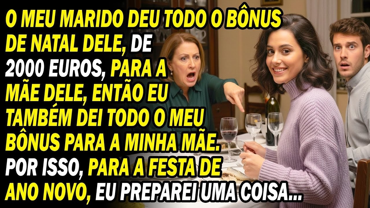 Meu Marido Entregou Todo O Bônus De Natal À Mãe  Assim, Na Véspera De Ano Novo  Preparei Algo