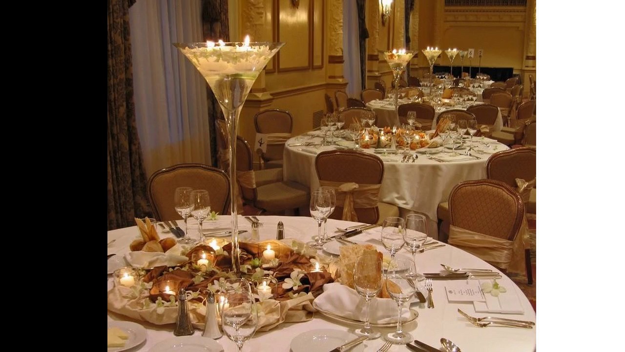 Ideas de la pieza central para la boda