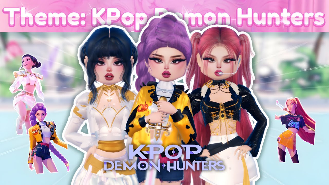 Buying KPOP DEMON HUNTER Themes in DRESS TO IMPRESS (MASTER SERVERS)