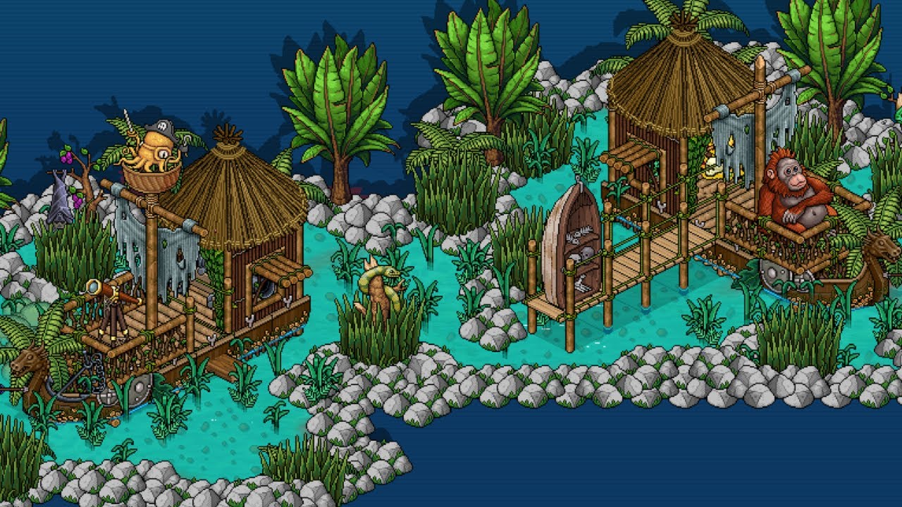 How to BUILD a Habbo Lost Tiny Pirate Ship!!