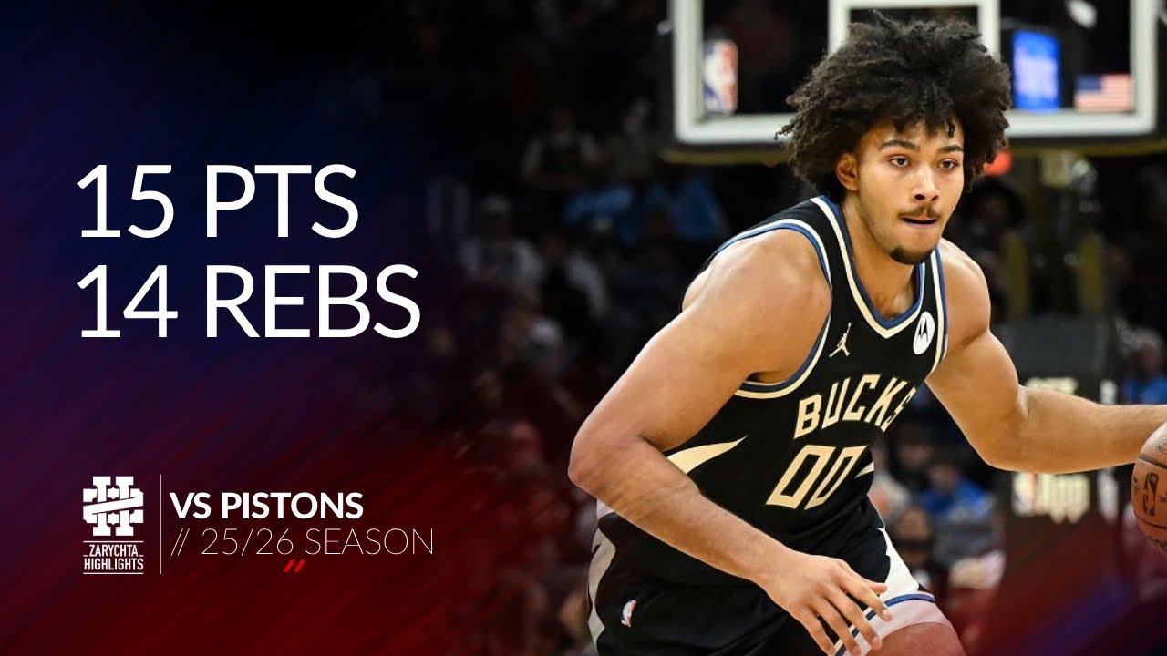 Джерико Симс 15 очков 14 подборов против Пистонс, сезон 25/26