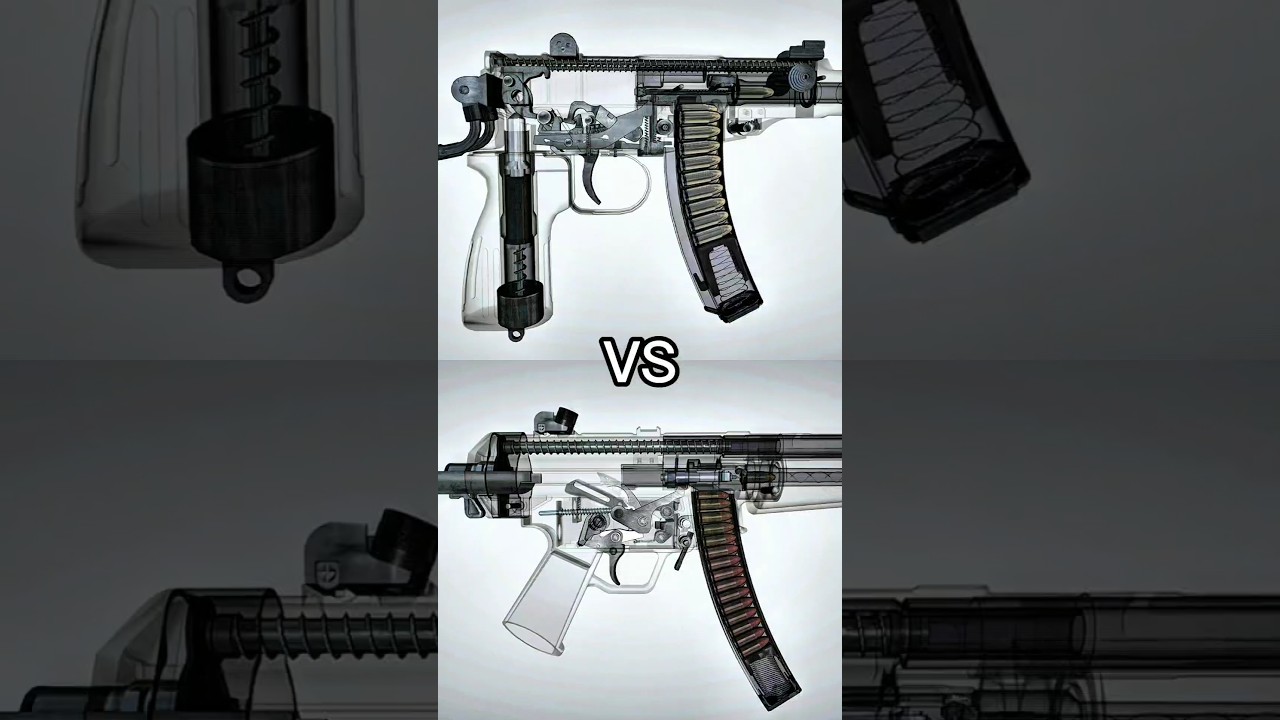 Skorpion vz61 vs HK MP5 #shorts
