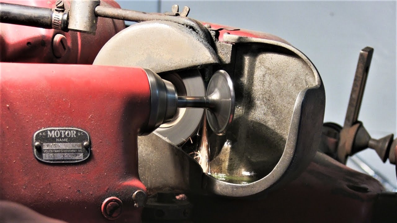 Mopar 440 Engine Build Part 8 - Grinding Valve Face (Resurface)