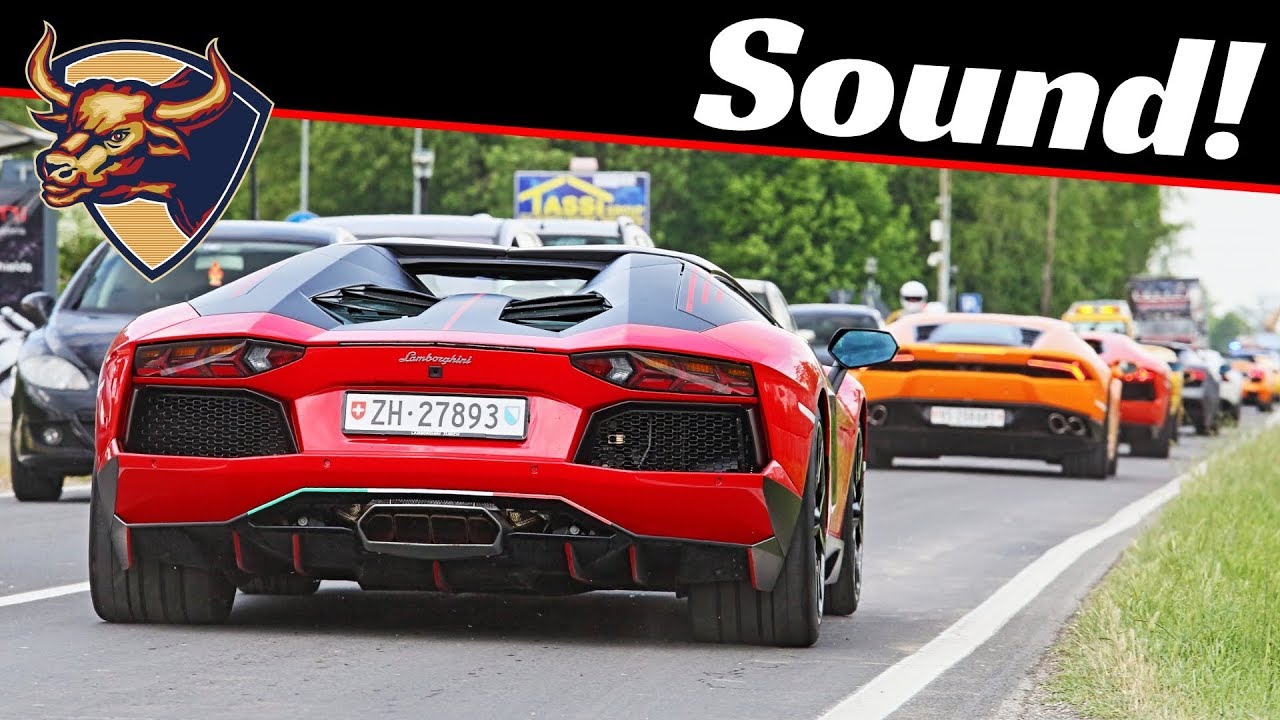 70+ Lamborghini! - EPIC Accelerations & V12/V10 Sound! - Valentino Balboni 50th Anniversary Tour
