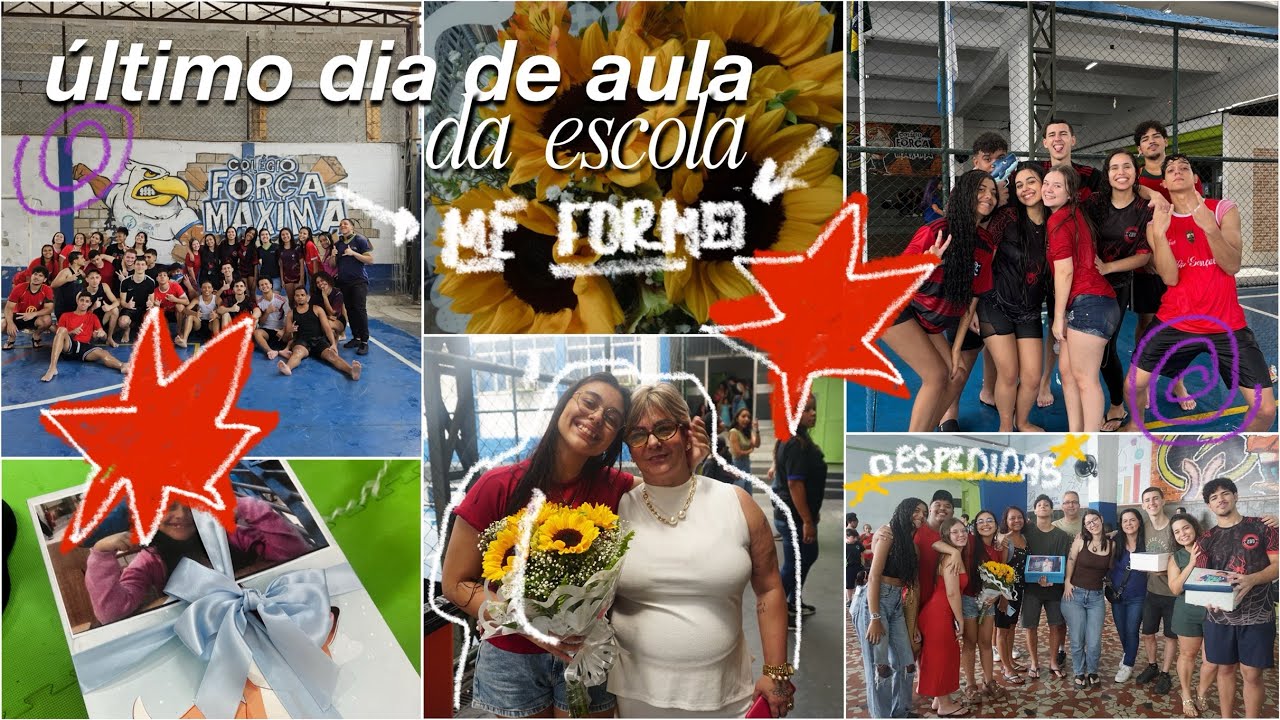 MEU ÚLTIMO DIA DE AULA DO TERCEIRÃO! 👩‍🎓📚📝