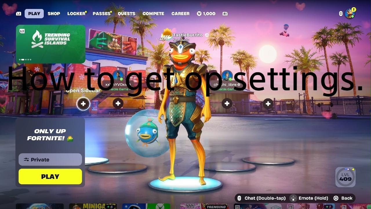How to get op settings.