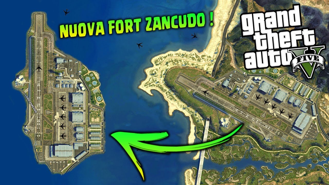 NUOVA BASE MILITARE SUPER SEGRETA IN MEZZO ALL'OCEANO PACIFICO - NUOVA FORT ZANCUDO - GTA 5 MOD ITA