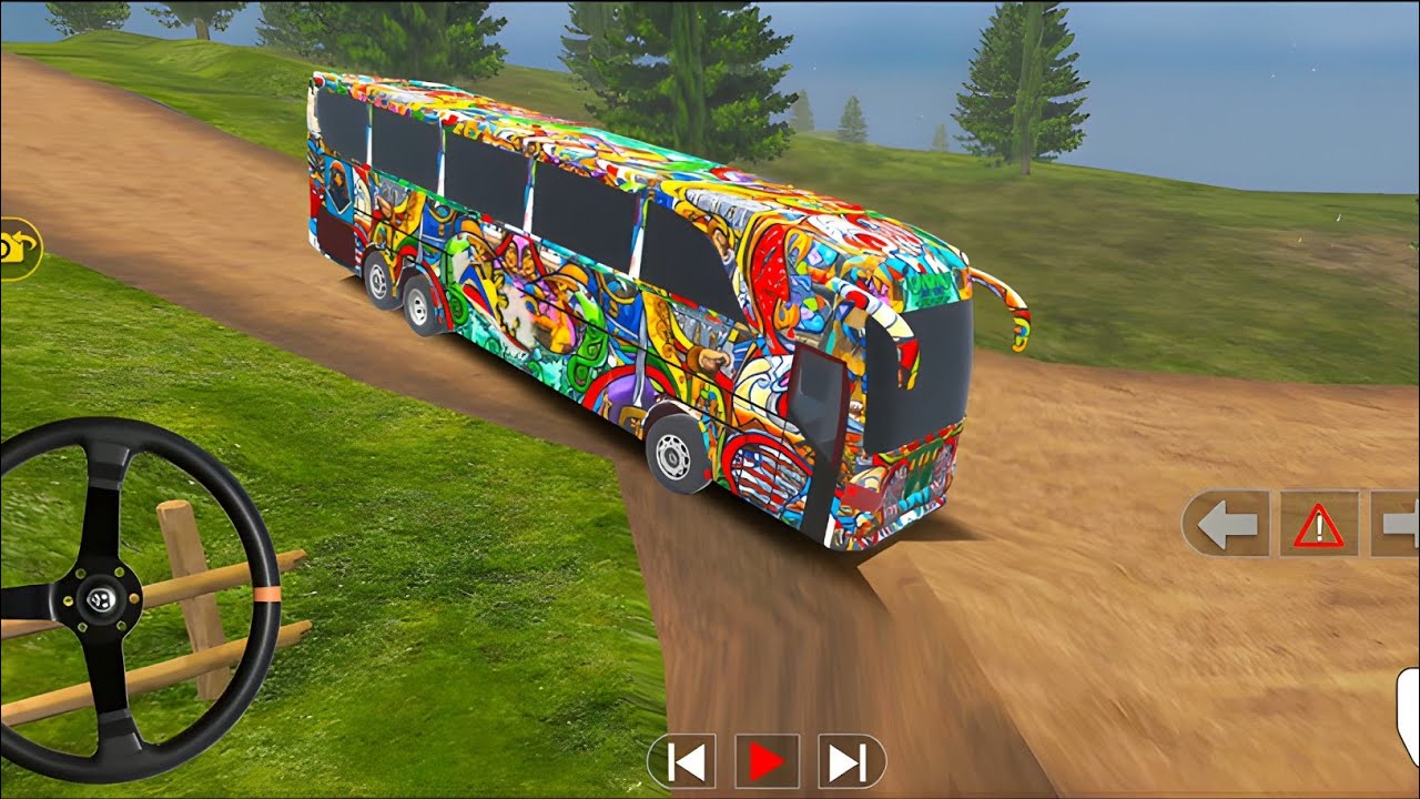 Coach Bus Simulator India Off Road Driving Bus Game Simulator GB Game bazaar Gameplay Video #41
