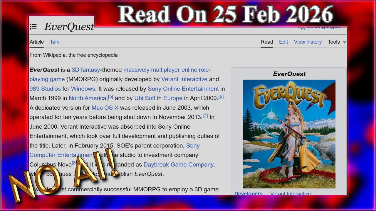 EverQuest (без ИИ) - 25 февраля 2026 г.