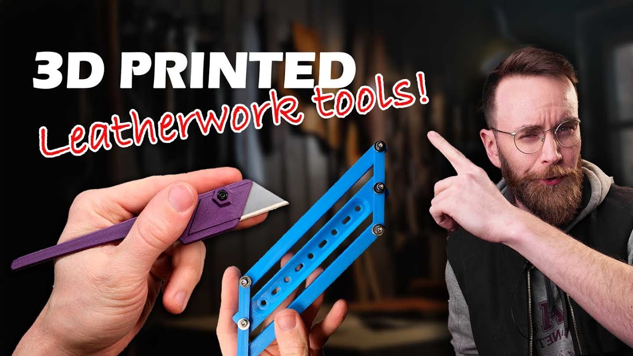 More FREE leatherworking 3D printed tools 🛠️🖨️ Useful  leather workshop prints