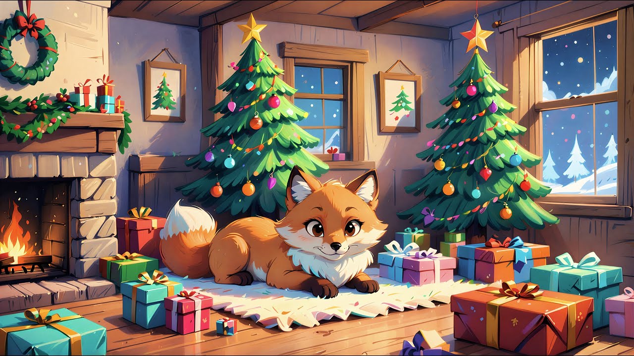 🎁 Holiday Cabin Lofi — Cozy Winter Beats & Soft Snow ❄️🔥