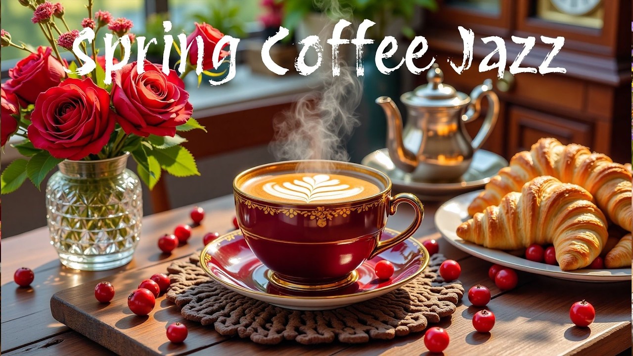 Весенний Кофе, Джазовая Атмосфера ☕ Легкая Босса-Нова Для Работы И Отдыха