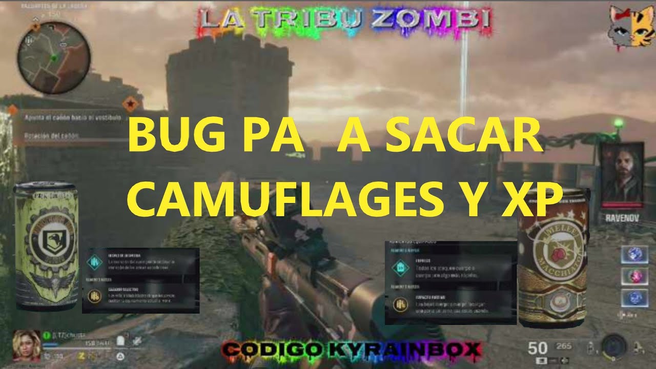 bug trampa de aceite camuflages  de cualquier arma call of duty black ops 6 actualizado