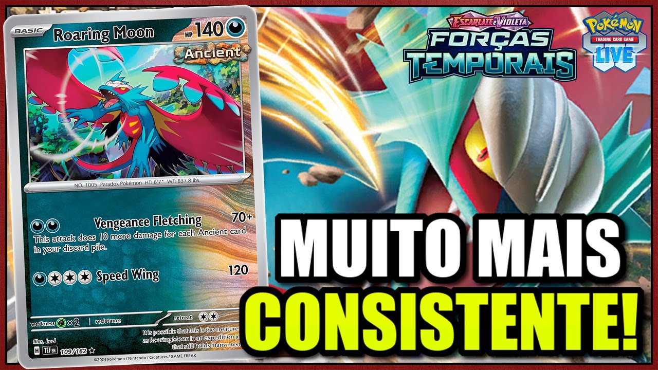 CONHEÇA O NOVO DECK ROARING MOON PÓS-ROTAÇÃO NO POKÉMON TCG LIVE!