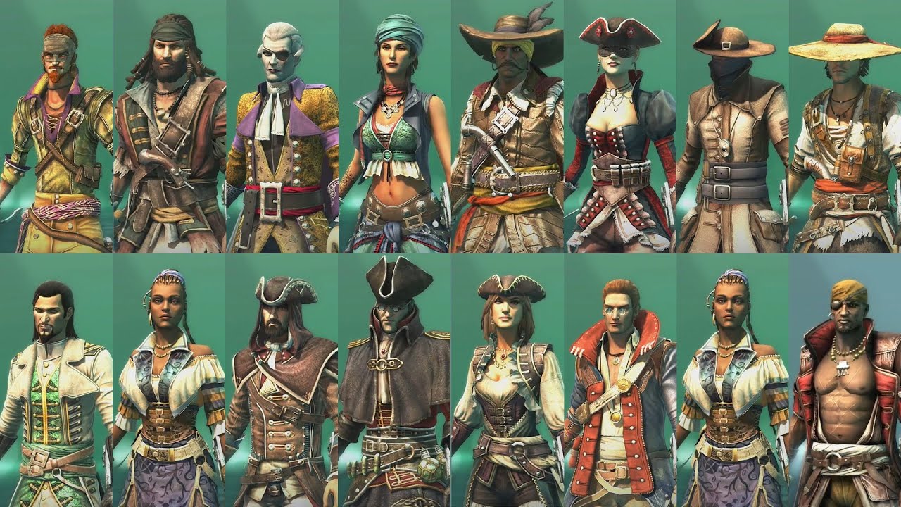 AC4 Multiplayer Characters Recollection. 15 new cards. Assassin's Creed 4 Black Flag.