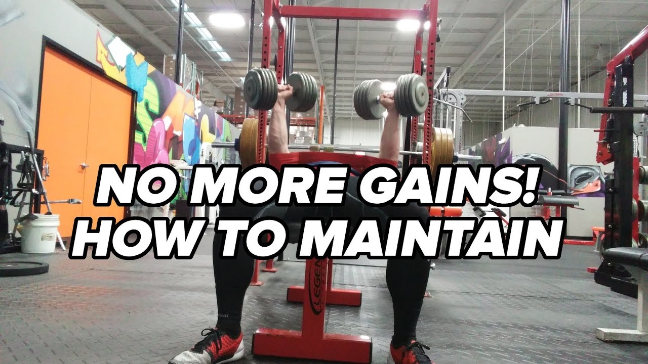 How to Maintain Muscle Mass When You Don't Want More Gains