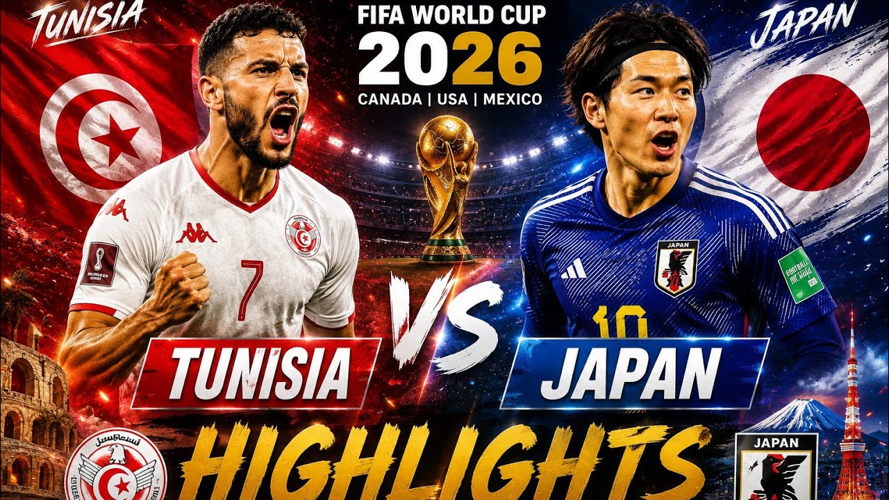Tunisia 🇹🇳 vs Japan 🇯🇵 | FIFA World Cup 2026 Highlights | Full Match Highlights & Best Moments