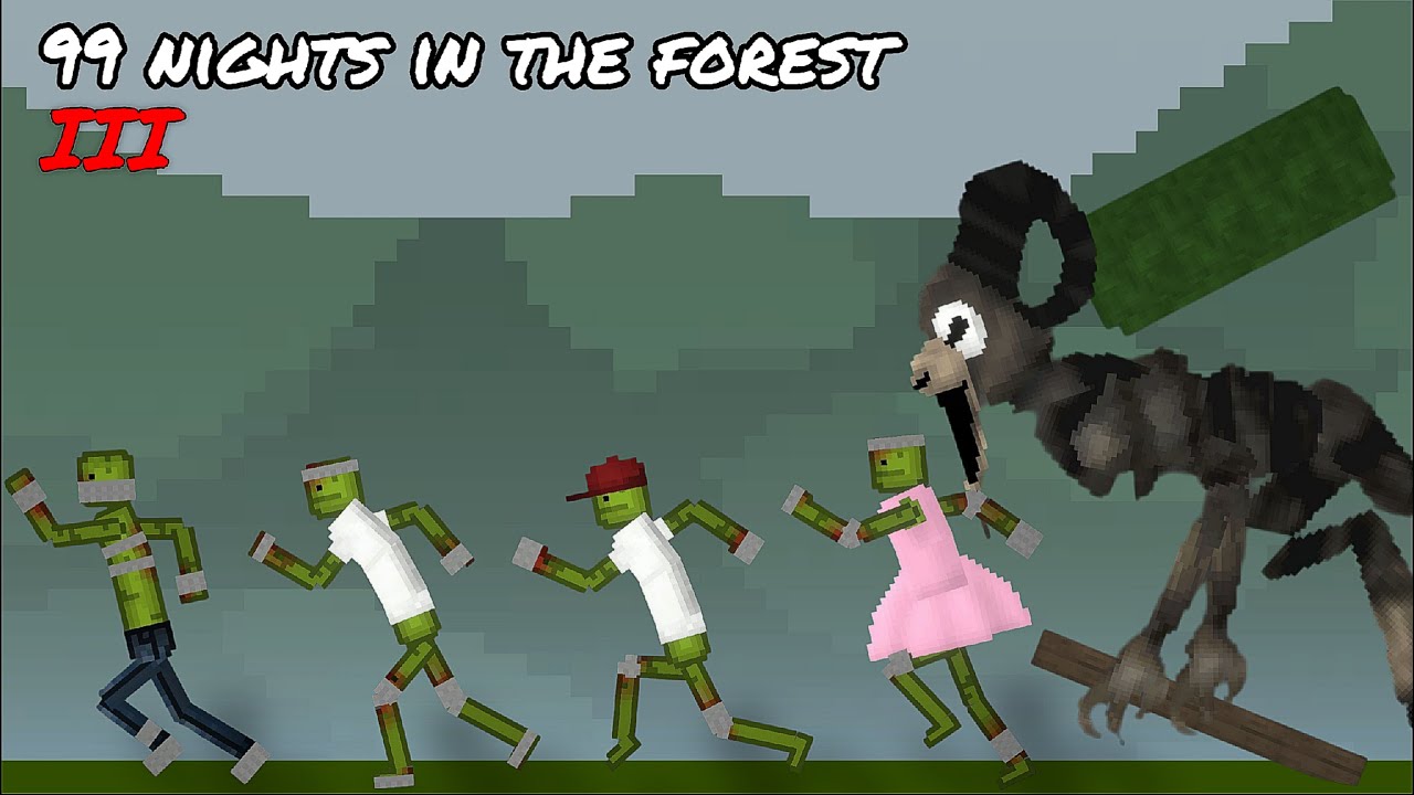 POOPY - SURVIVE 99 DAYS IN THE FOREST PART 3 | MELON PLAYGROUND 33.0
