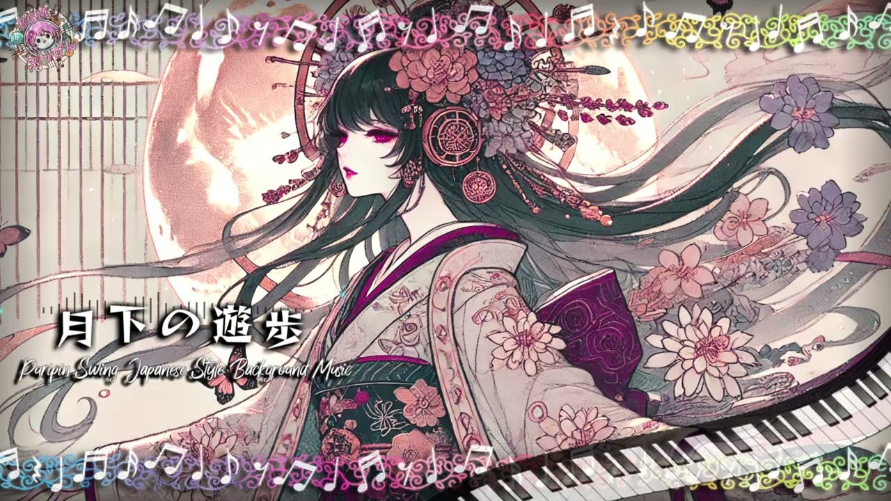 【作業用BGM/30分】余計なことを考えなくなる和風ジャズ「月下の遊歩」｜勉強・集中｜かっこいい・おしゃれ｜【フリーBGM】