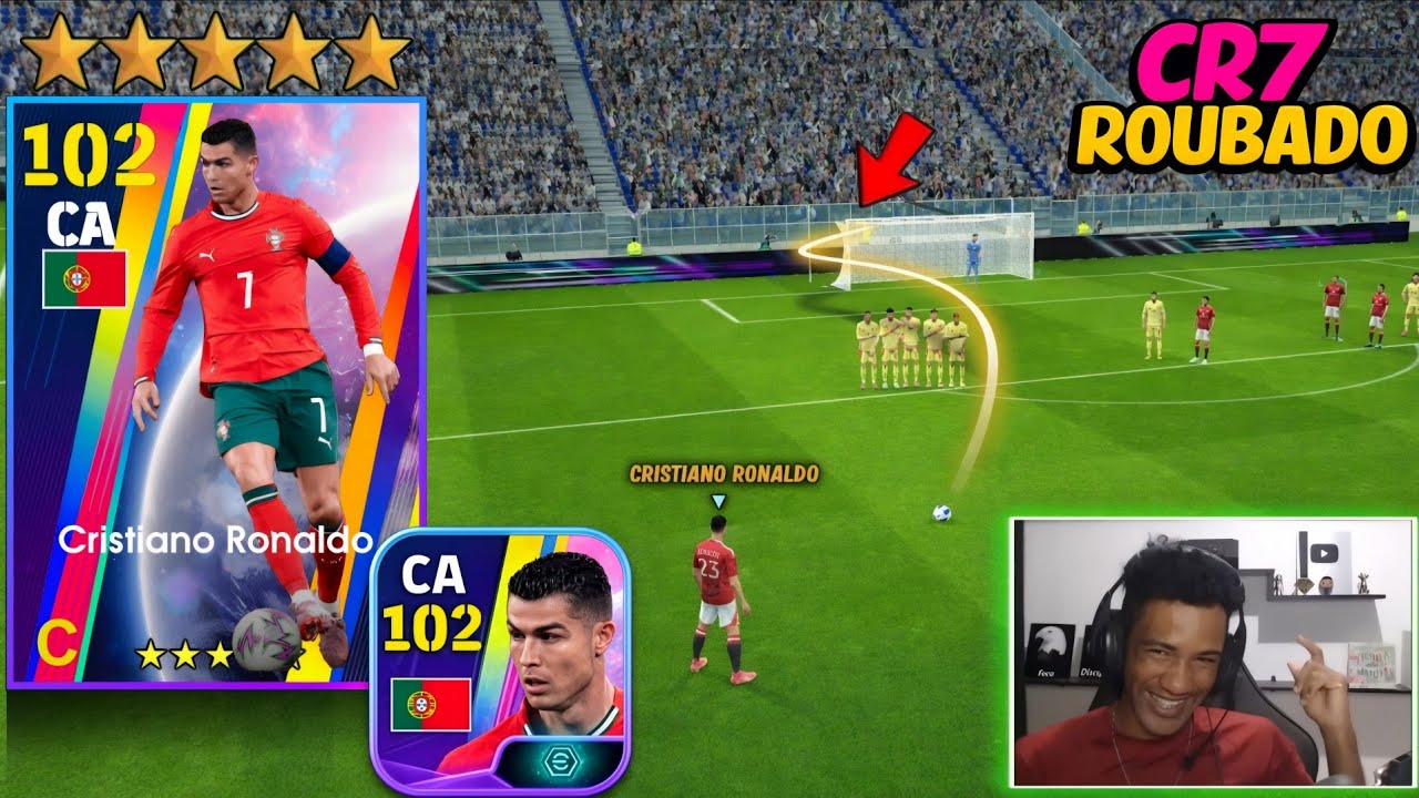 “CR7 está SIMPLESMENTE roubado no eFootball 2026 Mobile”