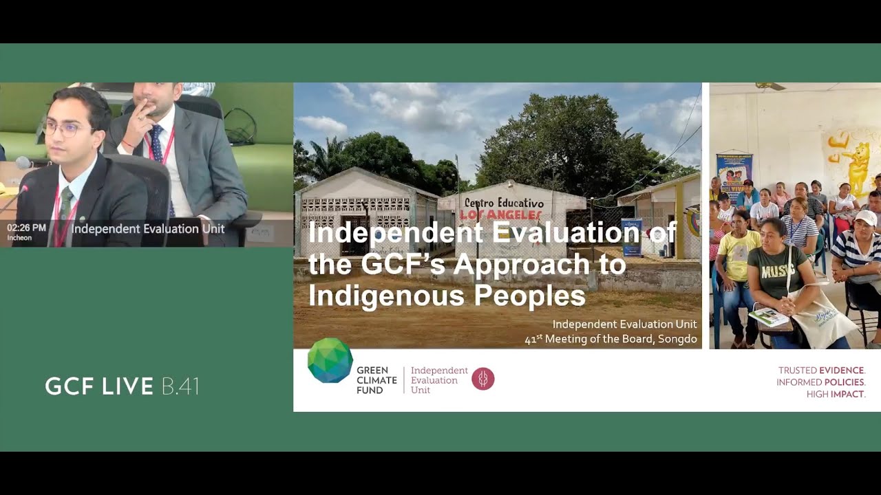 IEU at GCF B.41: The Independent Evaluation on the GCF's Approach to Indigenous Peoples