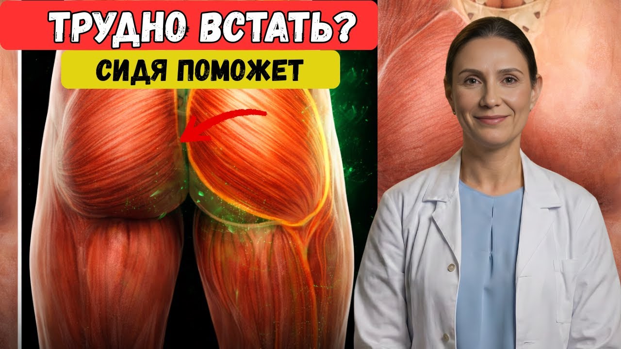 Слабые ягодицы после 60? Это упражнение сидя может помочь лучше, чем ходьба