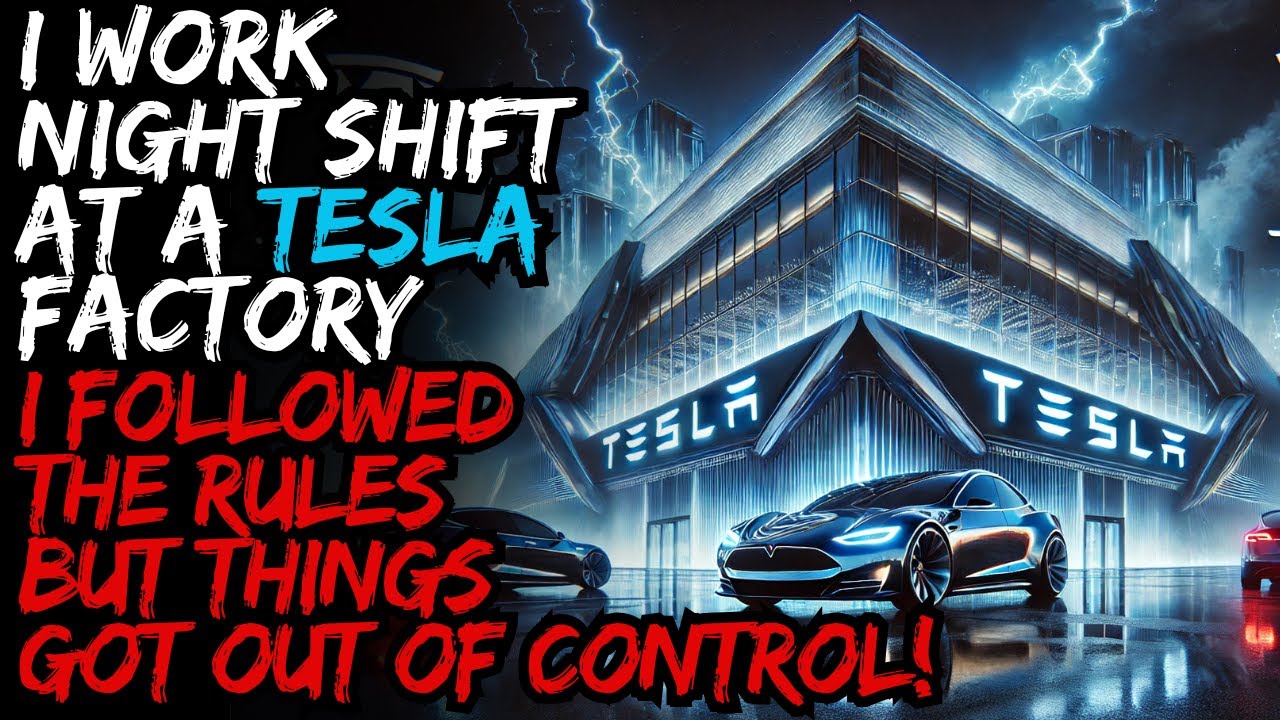 I Work Night Shift At A TESLA Factory...There Were STRANGE Rules  Creepypast AI Horror STORY