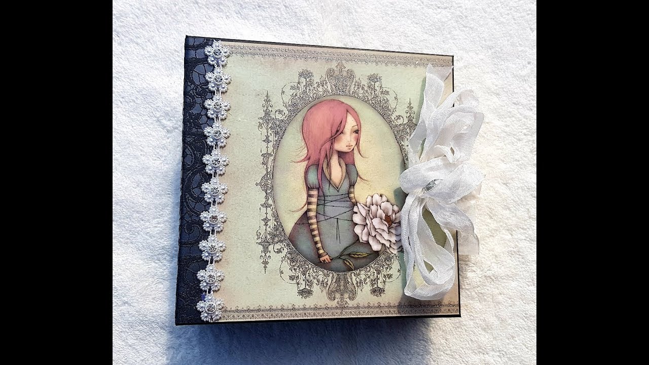 Santoro 6x6 mini album using home made templates with brother scan n cut !!!