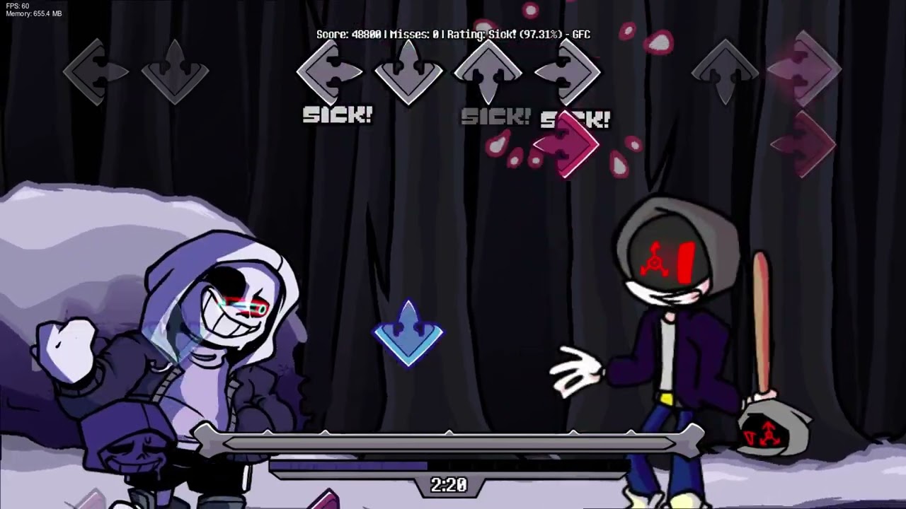 FNF Perseverance But Dust Sans And Skeleto-Drone Sing's It!!!