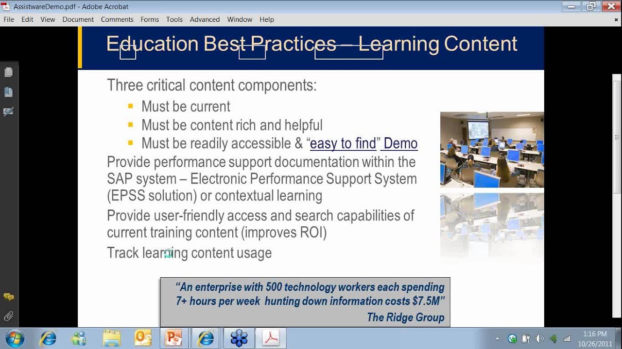 Webinar - Increase SAP User Effectiveness and Sustainment - Pt. 1 of 3