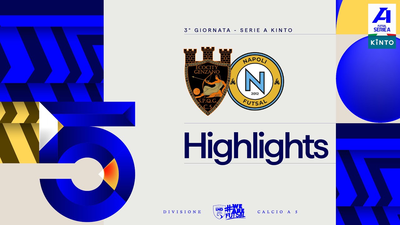 Ecocity Genzano-Napoli Futsal 2-3 | Gol e highlights | 3ª giornata | Serie A KINTO 2025/2026