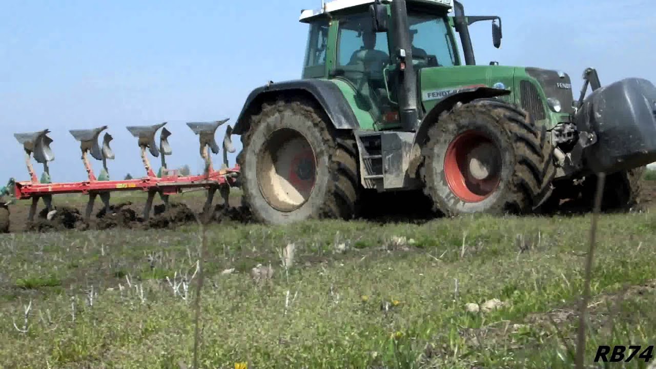 Fendt 820 Vario TMS + Kverneland LS 95 - Aratura