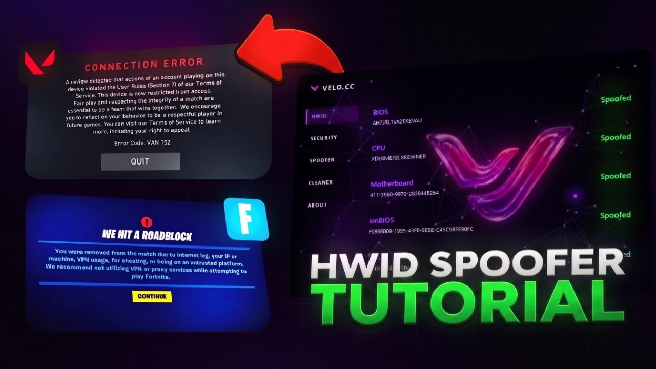 HWID Spoofer How To Get UNBANNED From Any Game (1 minute method..)