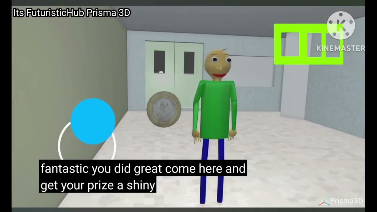 BALDI'S BASICS IN EDUCATION AND LEARNING GAMEPLAY MAIN PRISMA 3D ANIMATION MADE IN PRISMA 3D #trend