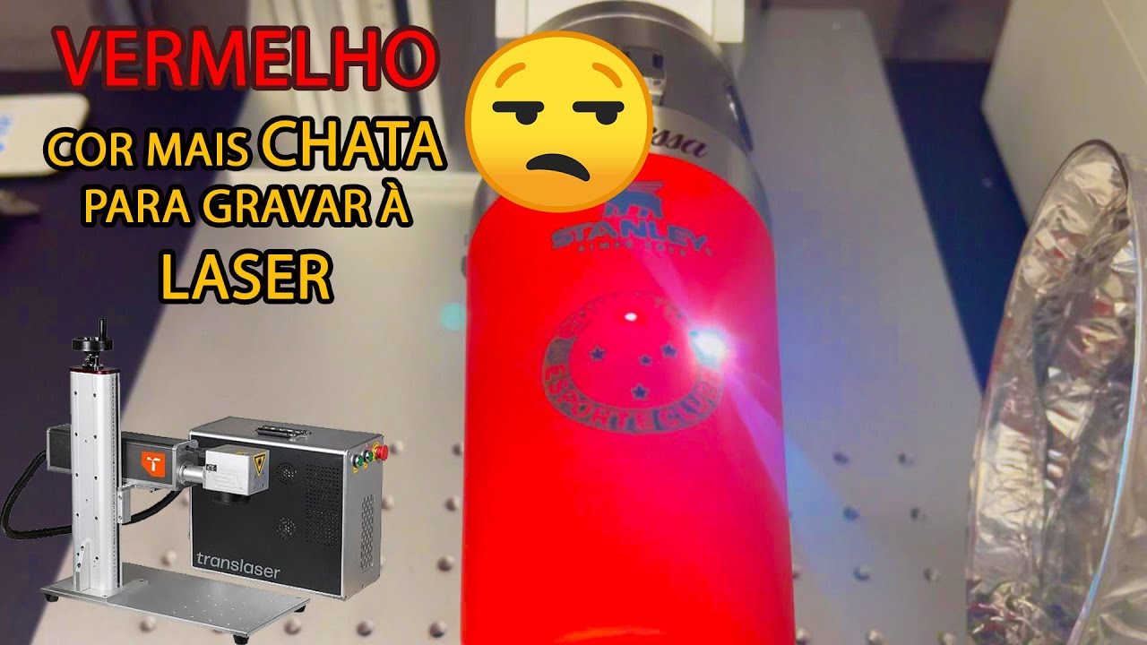 GRAVAÇÃO LASER EM COPO STANLEY VERMELHO