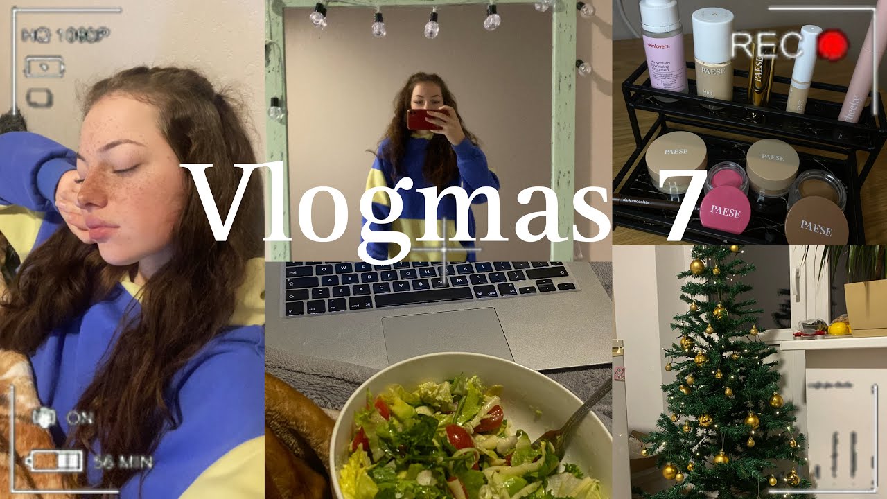 Vlogmas 7/ tvarkomes makiažą, salotų receptas 🥗