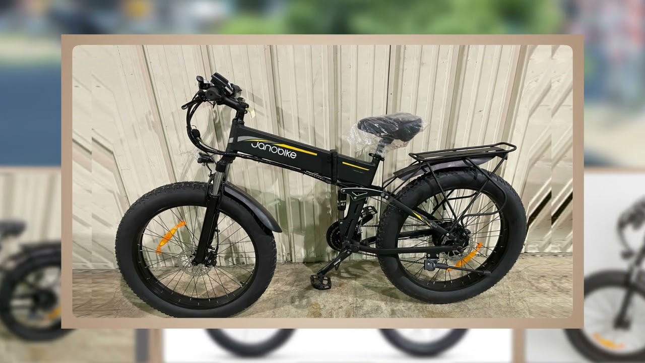 Janobike H26 1000W 48V Electric Bicycle 26 Inch 4.0 Fat Tire 12.8A Battery Electric Mountain Bike