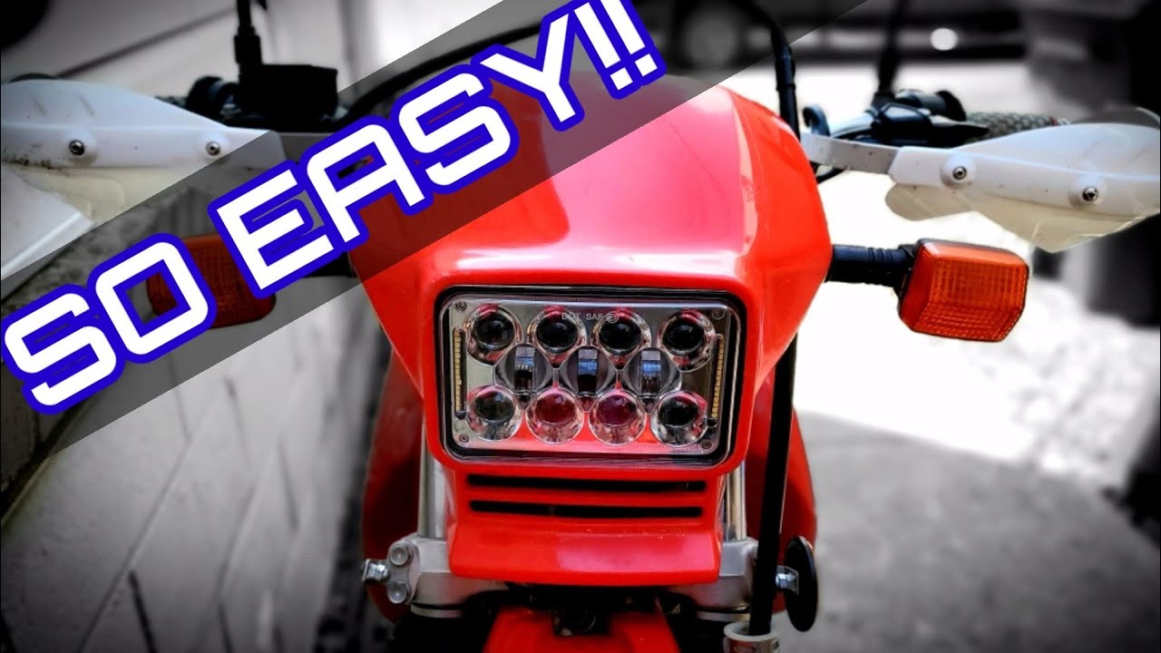 How to Install JNS ENGINEERING LED HEADLIGHT HONDA XR650L