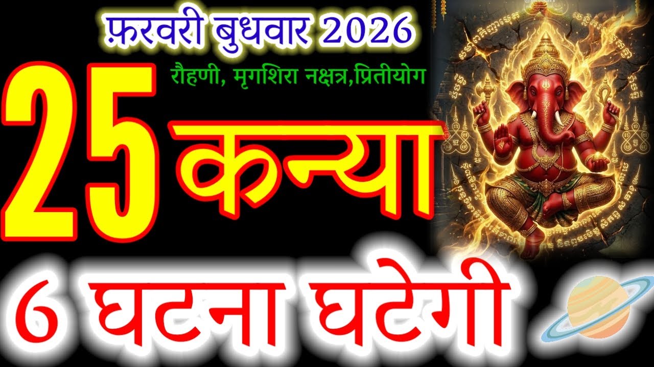 Kanya Rashi Feb 25, 2026 | Wednesday Alert: 6 Major Predictions for Virgo!#कन्या#zodiacsign#kanya