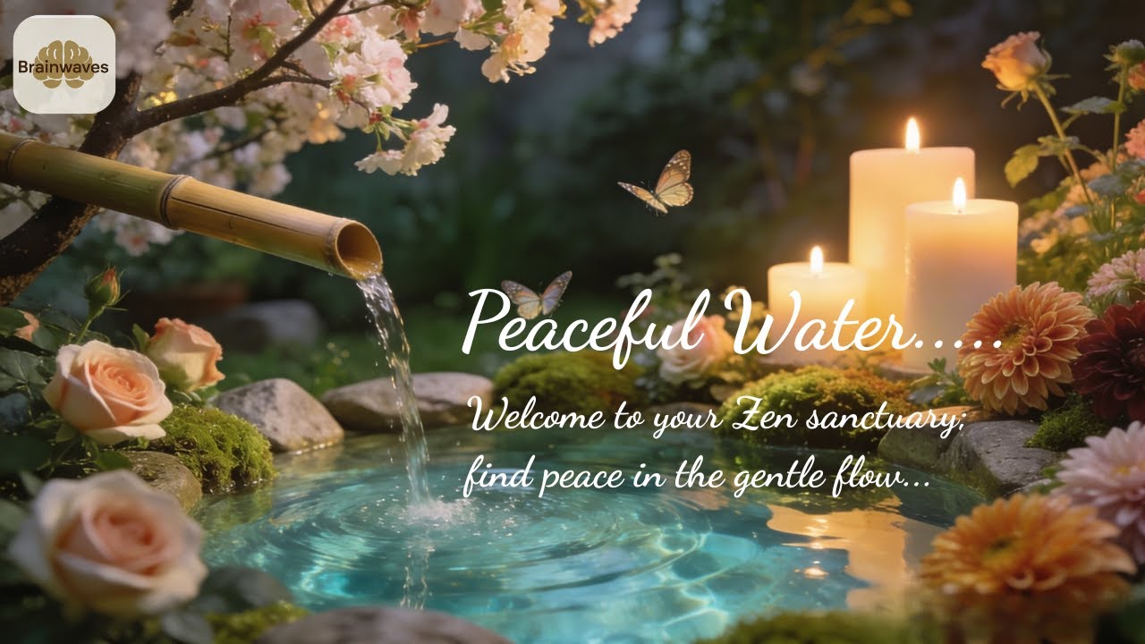 Sleep Instantly 😴 Peaceful Piano Music with Flowing Water Sounds | Deep Relaxation & Stress Relief.